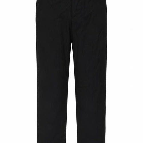 Matalan Men's Black 32x31 Regular Fit Dress Trousers