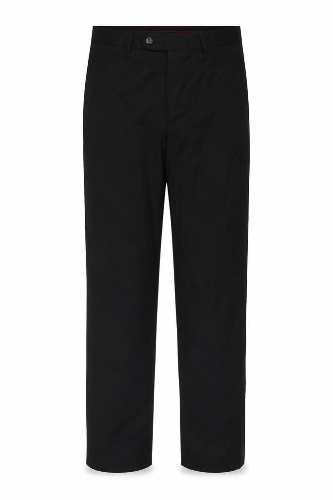Matalan Men's Black 32x31 Regular Fit Dress Trousers