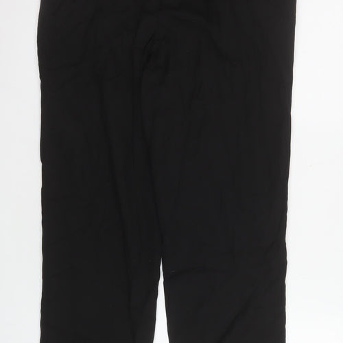 Matalan Men's Black 32x31 Regular Fit Dress Trousers