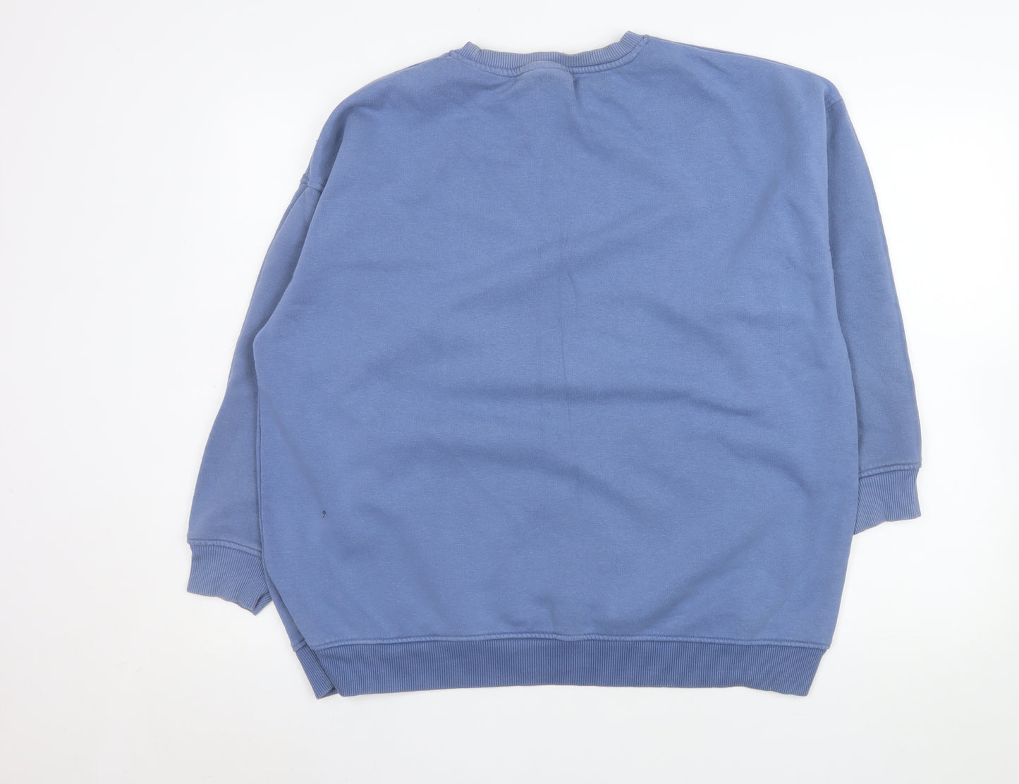 Primark Women Blue Stitch Graphic Pullover Sweatshirt Size 10/12