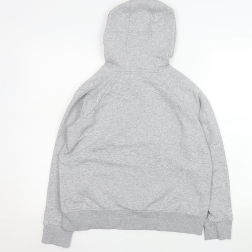 Under Armour Women's Grey Pullover Hoodie Small Loose Fit Cotton Blend