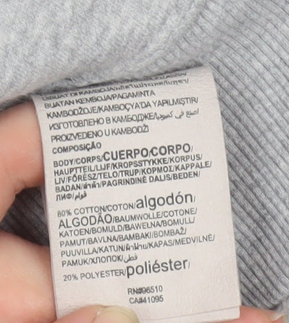 Under Armour Women's Grey Pullover Hoodie Small Loose Fit Cotton Blend