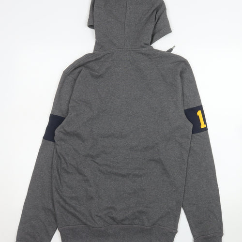 Champion Men's Grey UCLA Henley Hoodie Size S