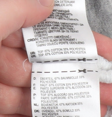 Adidas Men's Grey Pullover Hoodie Size S Classic Fit