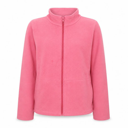 Decathlon Girls Pink Full Zip Fleece Jacket 12-13 Years Lightweight