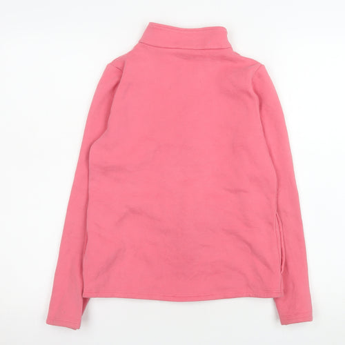 Decathlon Girls Pink Full Zip Fleece Jacket 12-13 Years Lightweight