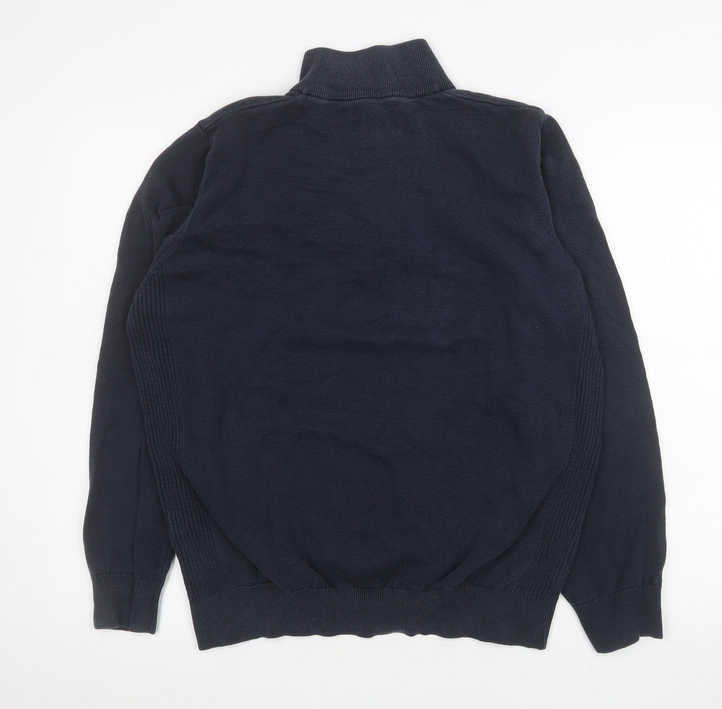 Barbour Men's Blue 1/2 Zip Knit Sweatshirt Jumper L