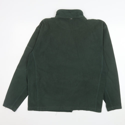X:Life Men's Green Fleece 1/4 Zip Pullover Sweatshirt M