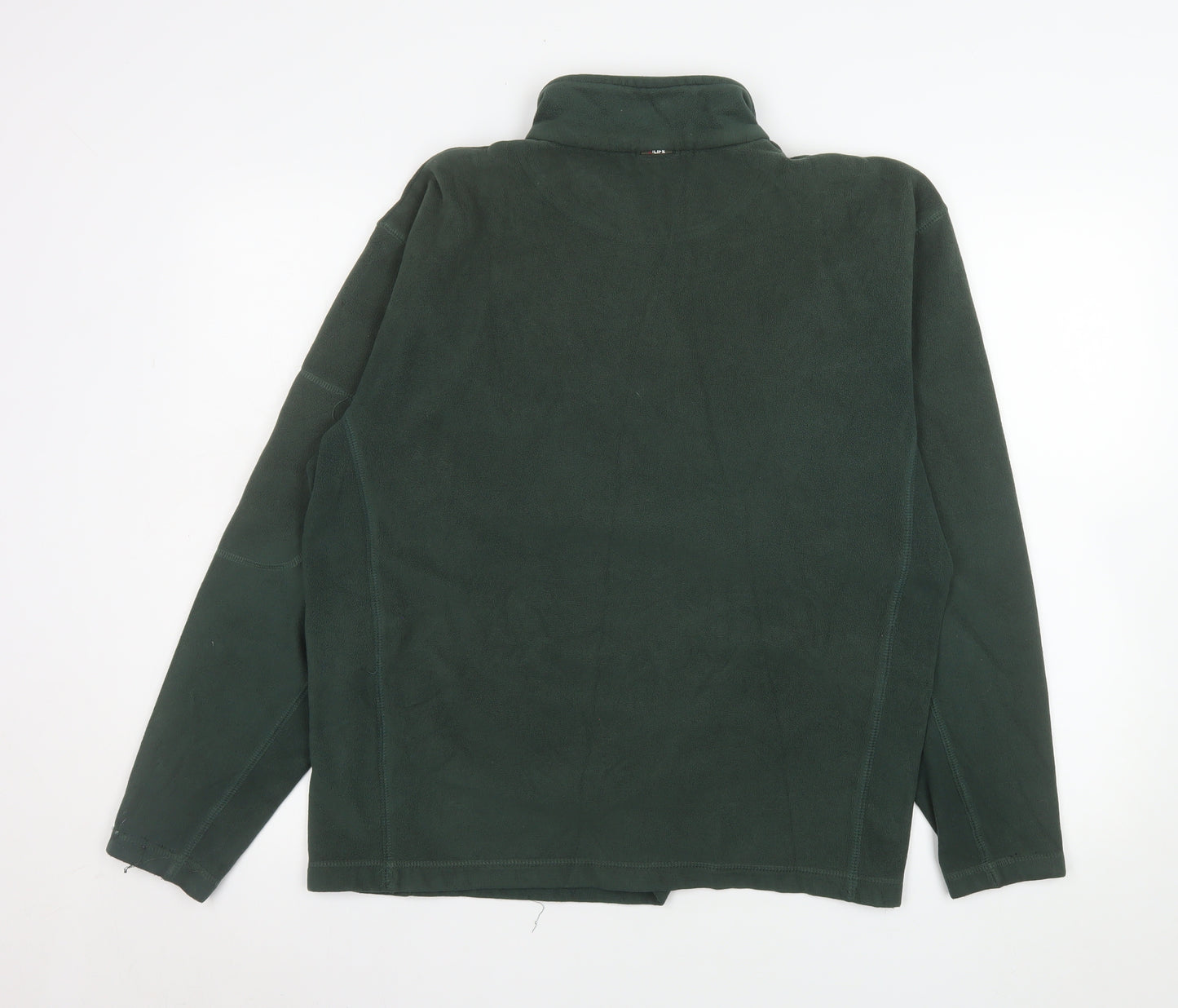 X:Life Men's Green Fleece 1/4 Zip Pullover Sweatshirt M