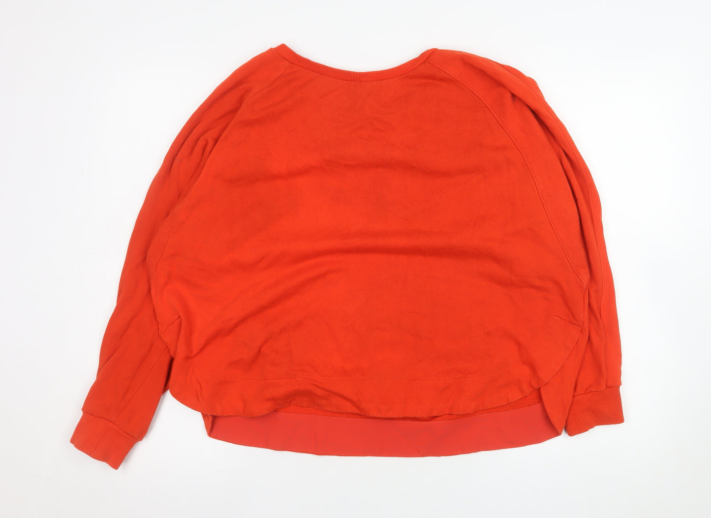 Nümph Womens Red Cotton Pullover Sweatshirt Size S