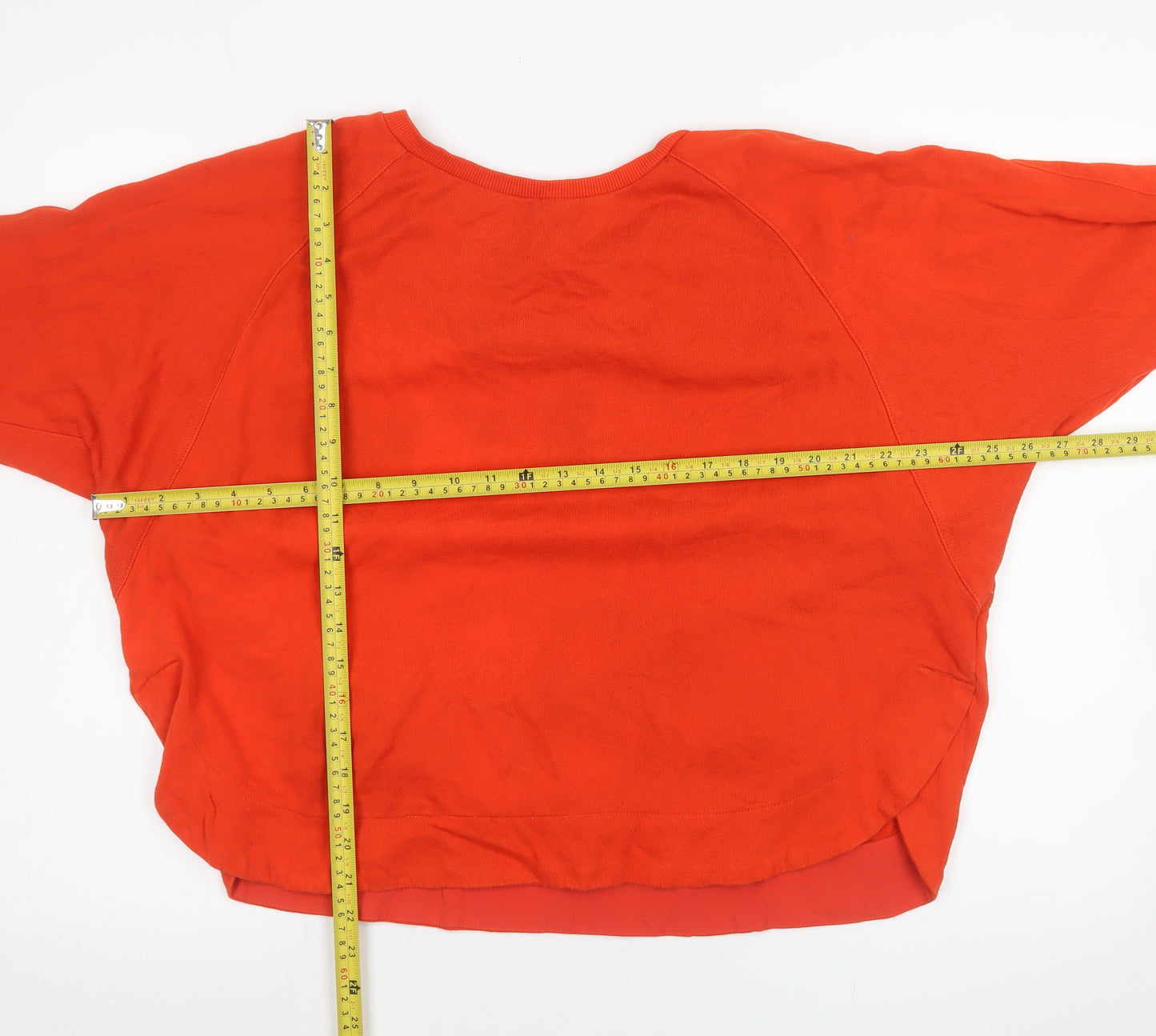 Nümph Womens Red Cotton Pullover Sweatshirt Size S