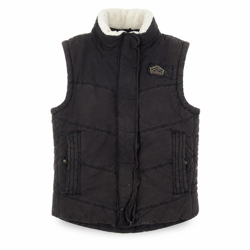 Superdry Women Brown L Bodywarmer Padded Waistcoat Outdoor Style