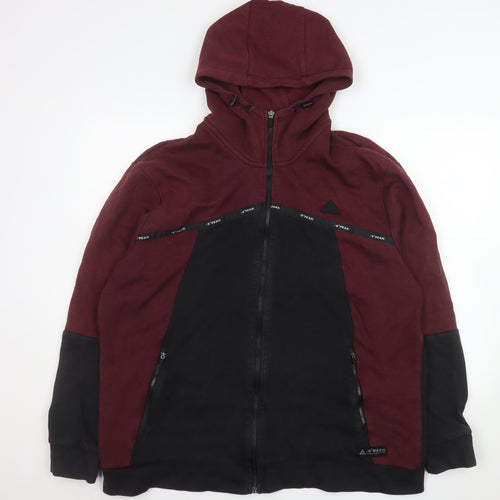 -9° PEAK Men's Black 2XL Hooded Full Zip Fleece Jacket