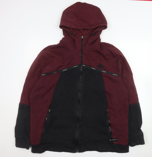 -9° PEAK Men's Black 2XL Hooded Full Zip Fleece Jacket