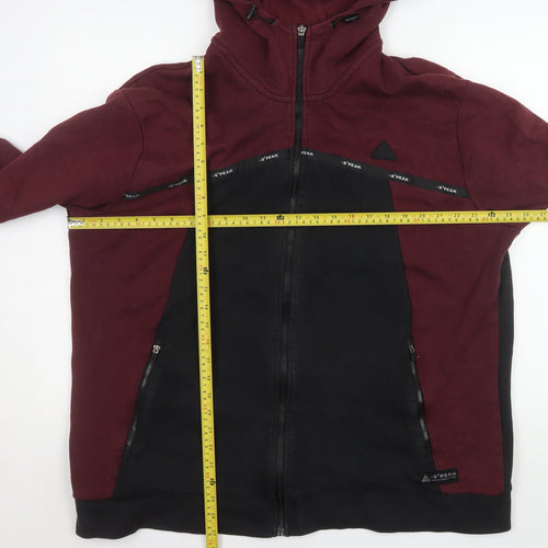 -9° PEAK Men's Black 2XL Hooded Full Zip Fleece Jacket