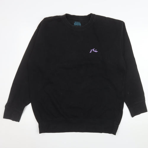 Rusty Men's Black Graphic Pullover Sweatshirt L