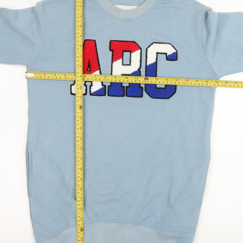 American Rag CIE Women Blue Pullover Sweatshirt XS Cotton Blend