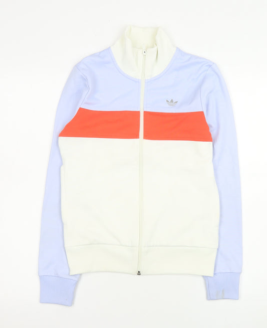 Adidas Women's Multicoloured Size 10 Full Zip Bomber Jacket