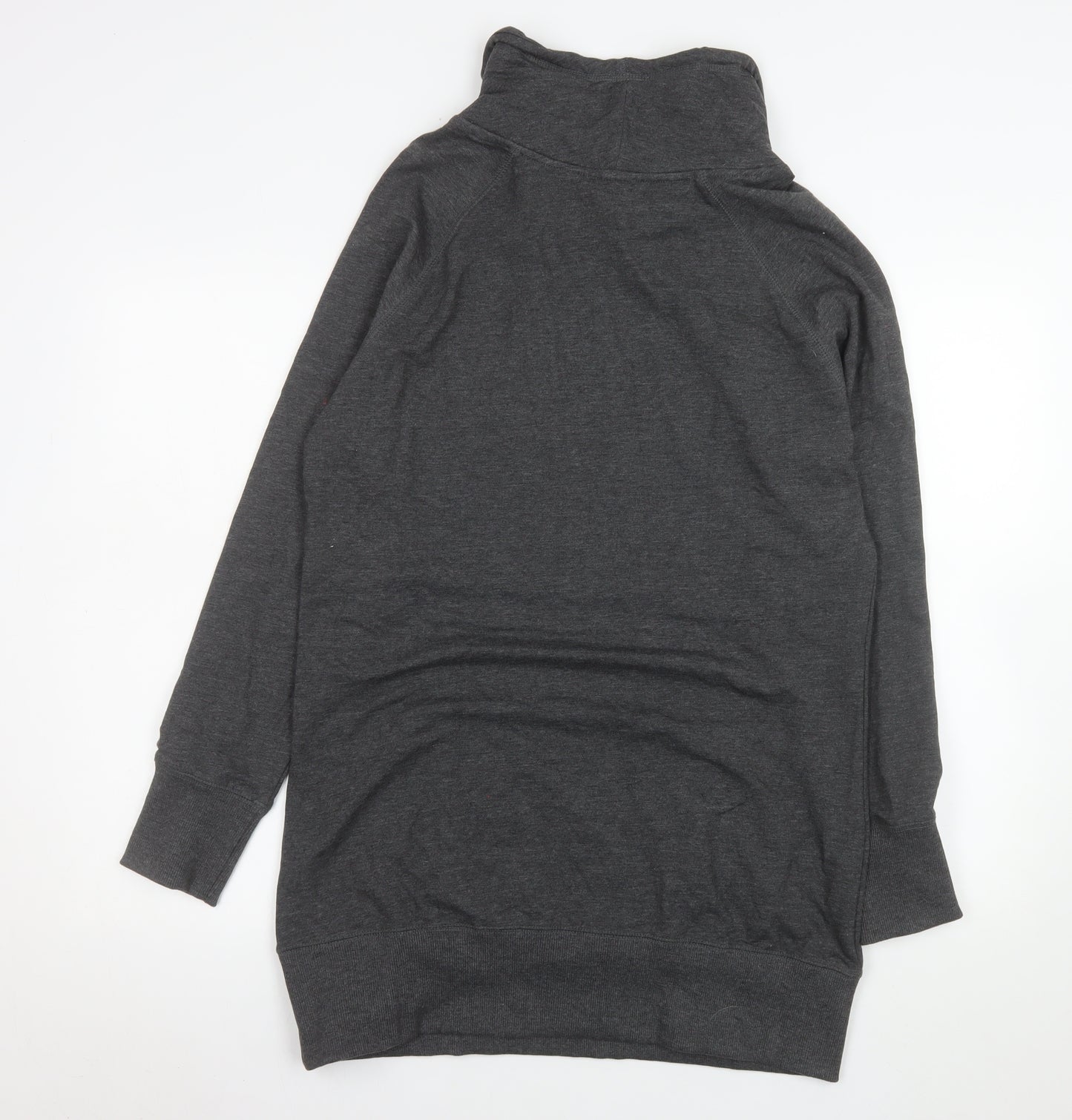 Next Women’s Grey Jersey Long Sleeve Cowl Neck Sweater Dress Size 16