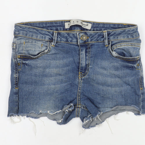 Denim Co Women Blue Cut-Off Denim Shorts Size 10 UK