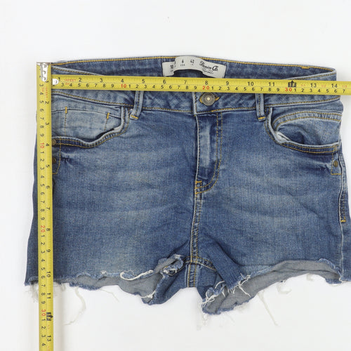 Denim Co Women Blue Cut-Off Denim Shorts Size 10 UK