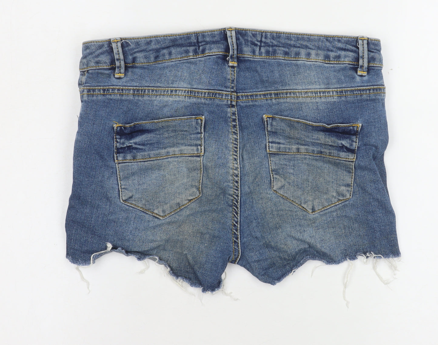 Denim Co Women Blue Cut-Off Denim Shorts Size 10 UK