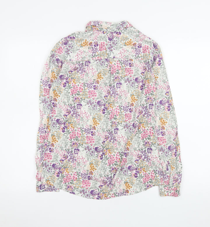 Laura Ashley Women’s Multicoloured Floral Viscose Blouse UK 8