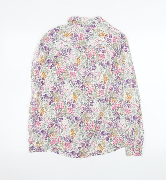 Laura Ashley Women’s Multicoloured Floral Viscose Blouse UK 8
