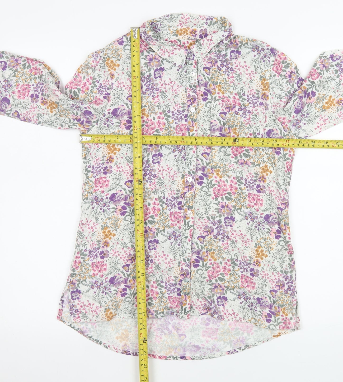 Laura Ashley Women’s Multicoloured Floral Viscose Blouse UK 8