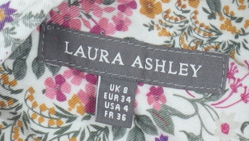 Laura Ashley Women’s Multicoloured Floral Viscose Blouse UK 8