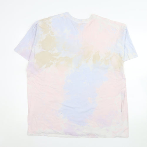 River Island Women's Multicoloured Tie Dye Cotton T-Shirt Size 14