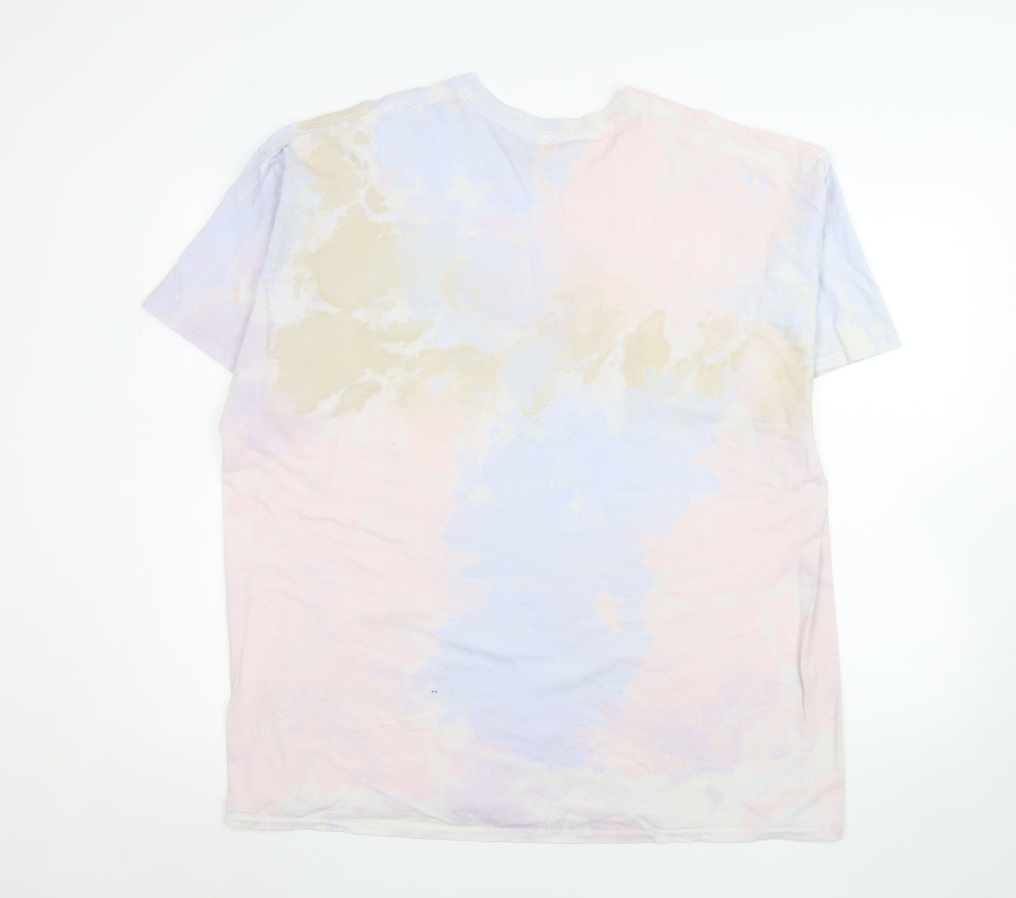 River Island Women's Multicoloured Tie Dye Cotton T-Shirt Size 14