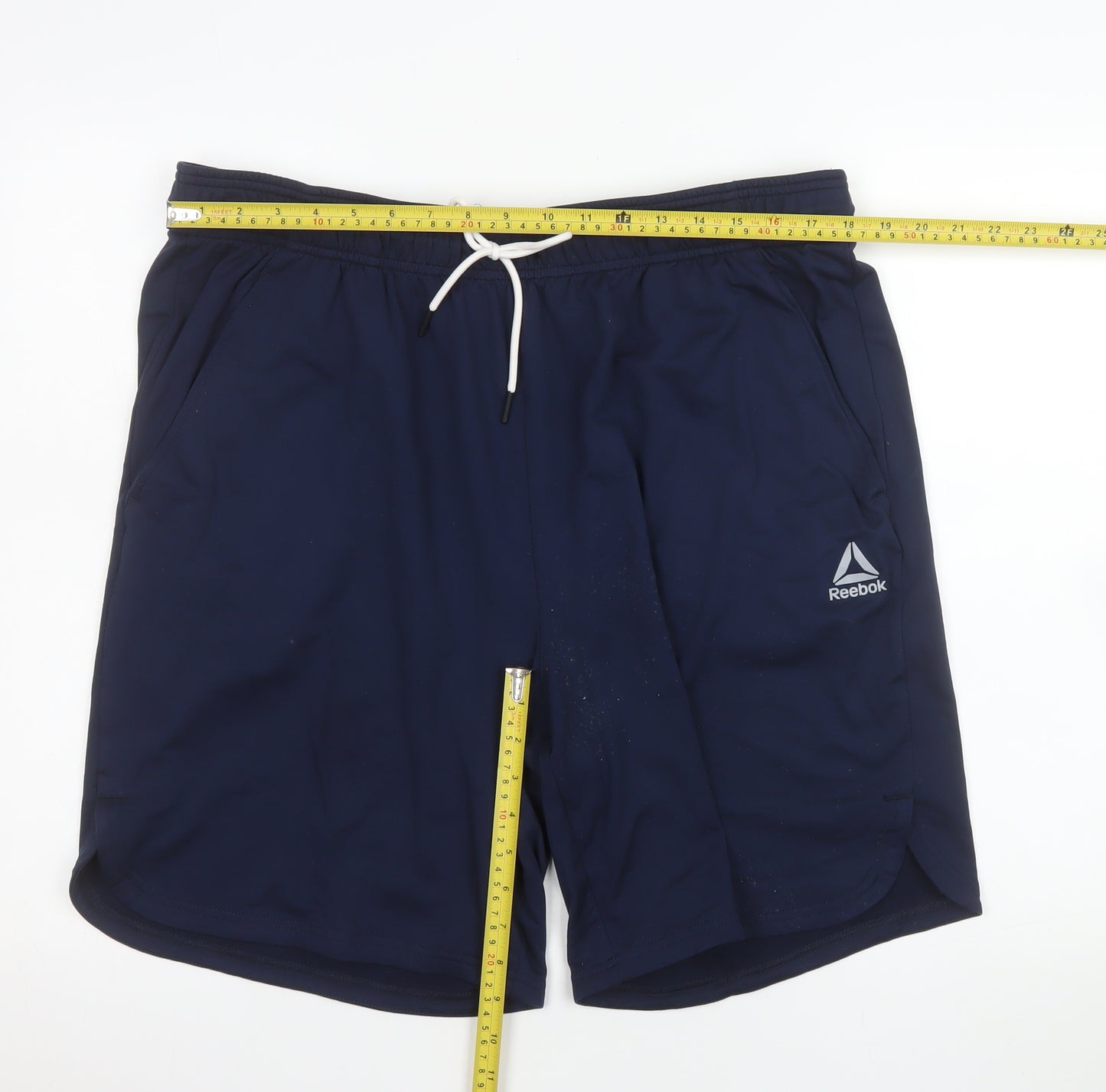 Reebok Men's Blue XL Athletic Training Shorts Lightweight