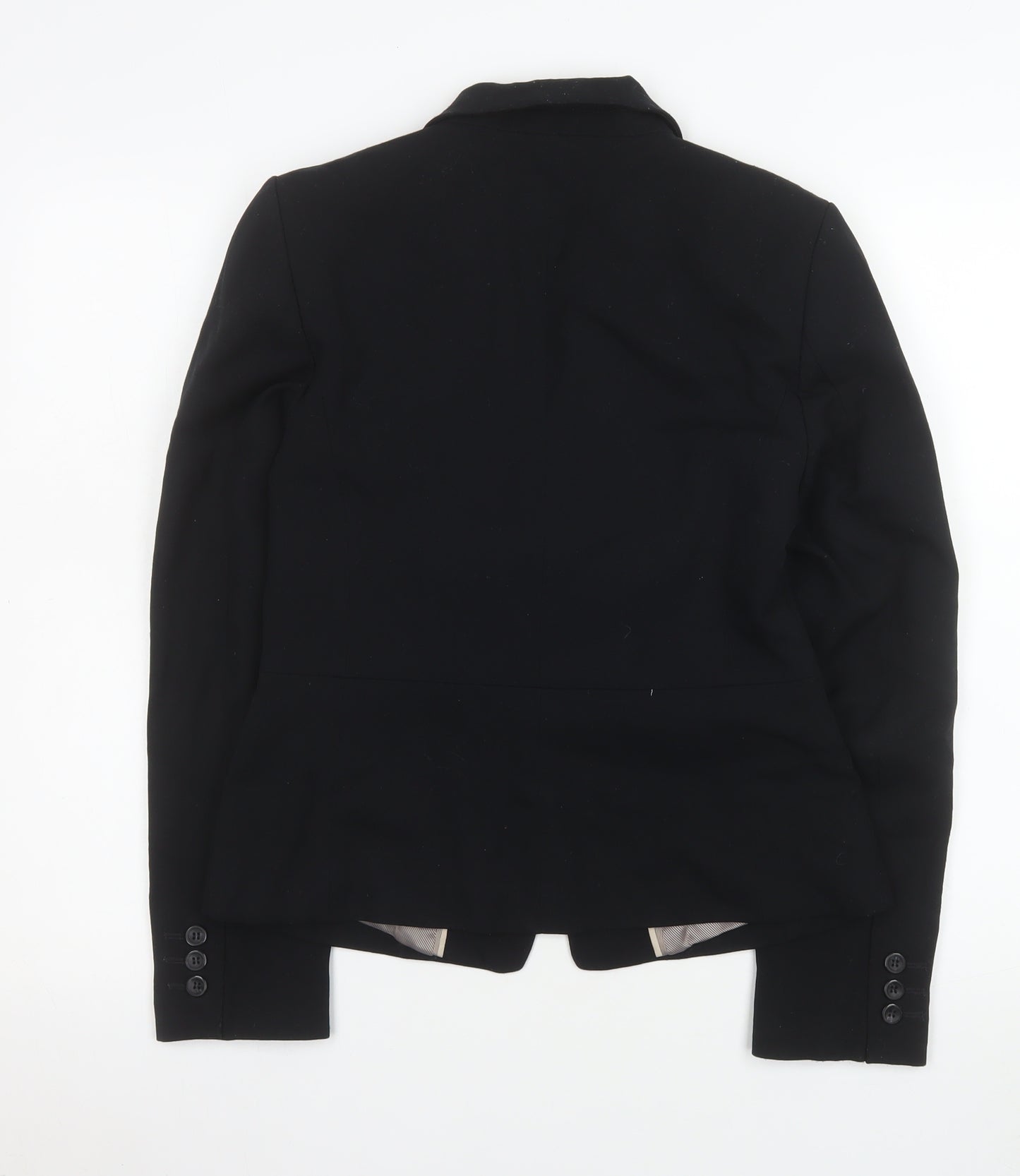 Marks and Spencer Womens Black Suit Jacket Size 8 Single Breasted Classic Blazer