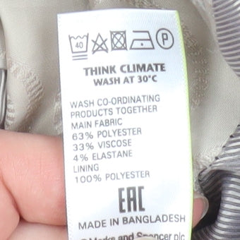 Marks and Spencer Womens Black Suit Jacket Size 8 Single Breasted Classic Blazer