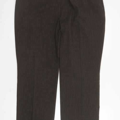 Marks and Spencer Women Brown Size 18 Straight Leg Dress Pants