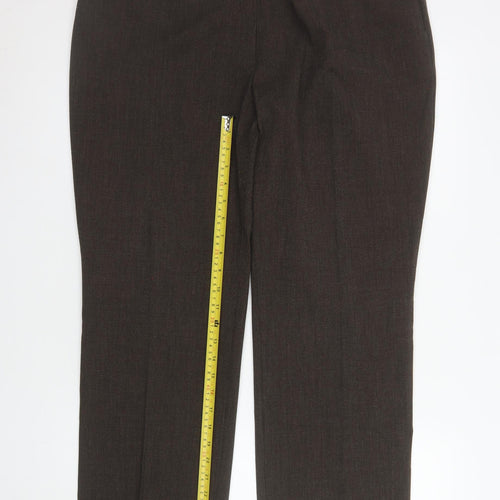 Marks and Spencer Women Brown Size 18 Straight Leg Dress Pants