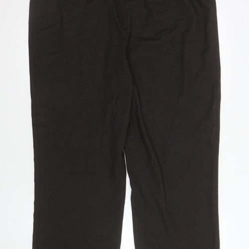 CC Women’s Black Geometric Stretch Dress Pants Size 18