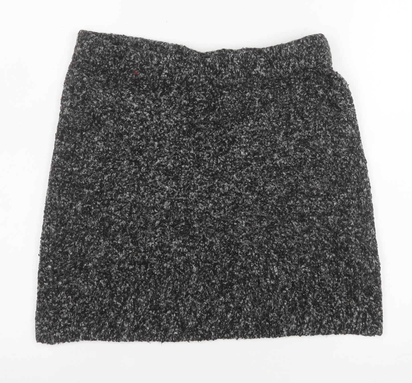 Hush Women Grey Short Wool Blend Knit Mini Skirt S