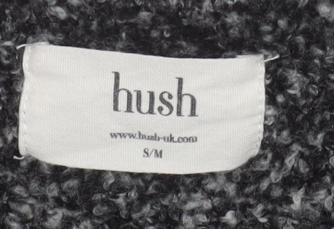 Hush Women Grey Short Wool Blend Knit Mini Skirt S