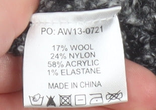 Hush Women Grey Short Wool Blend Knit Mini Skirt S