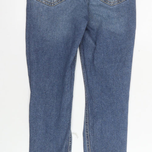 Topshop Moto Jamie Blue High Rise Skinny Ripped Jeans Girls Size XS W26 L30