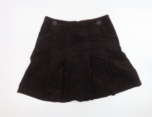 Hobbs Women’s Brown Corduroy A-Line Short Skirt Size 10