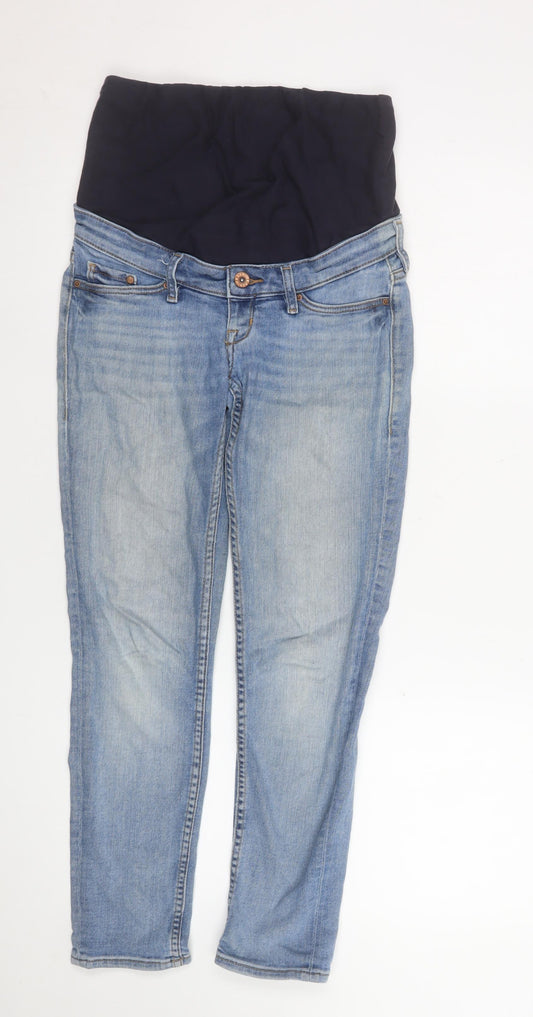 H&M Women’s Blue Maternity Skinny Ankle Jeans Size 8
