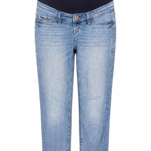 H&M Women’s Blue Maternity Skinny Ankle Jeans Size 8