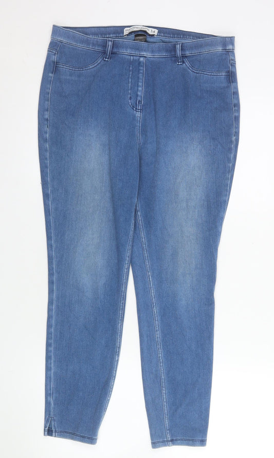 Next Women Blue Size 14 Stretch Denim Jegging Jeans