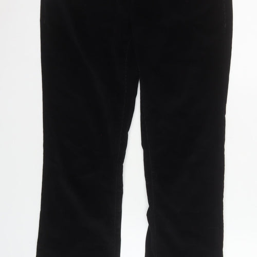 Next Women’s Black Corduroy Stretch Straight Trousers Size 8