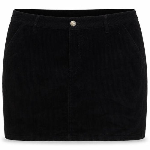Fat Face Women Black Corduroy Knee Length Pencil Skirt UK 12