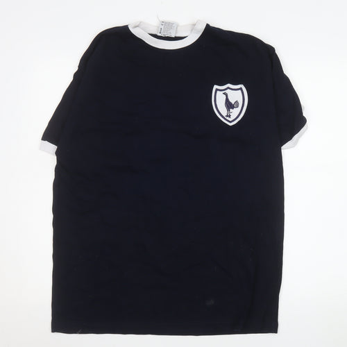 TOFFS Men's Blue Cotton Football T-Shirt Size M Modric Retro Style