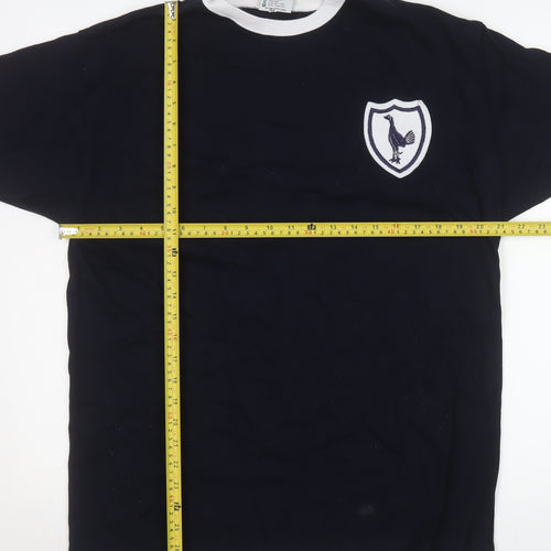 TOFFS Men's Blue Cotton Football T-Shirt Size M Modric Retro Style